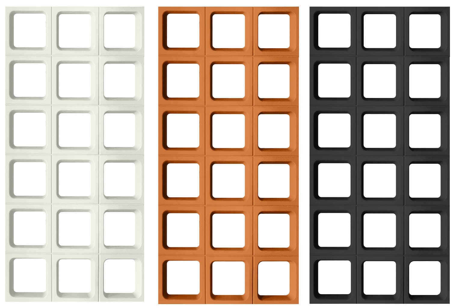 PU Large Grid Partition Panel | Artificial Stone Hollow Block for Interior Exterior Divider Wall