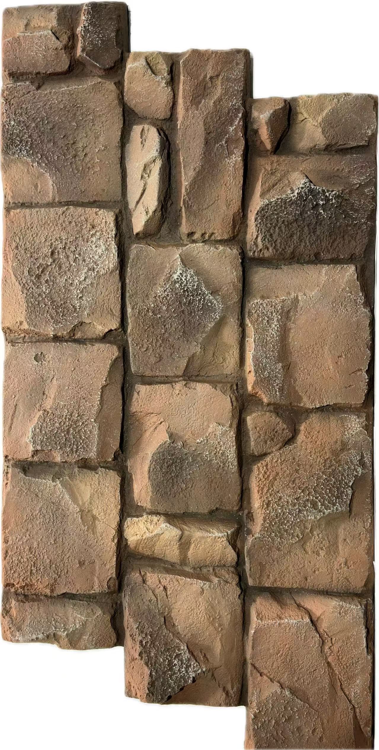 PU Broken Mountain Stone Panel | UV Resistant Faux Stone Wall Cladding 