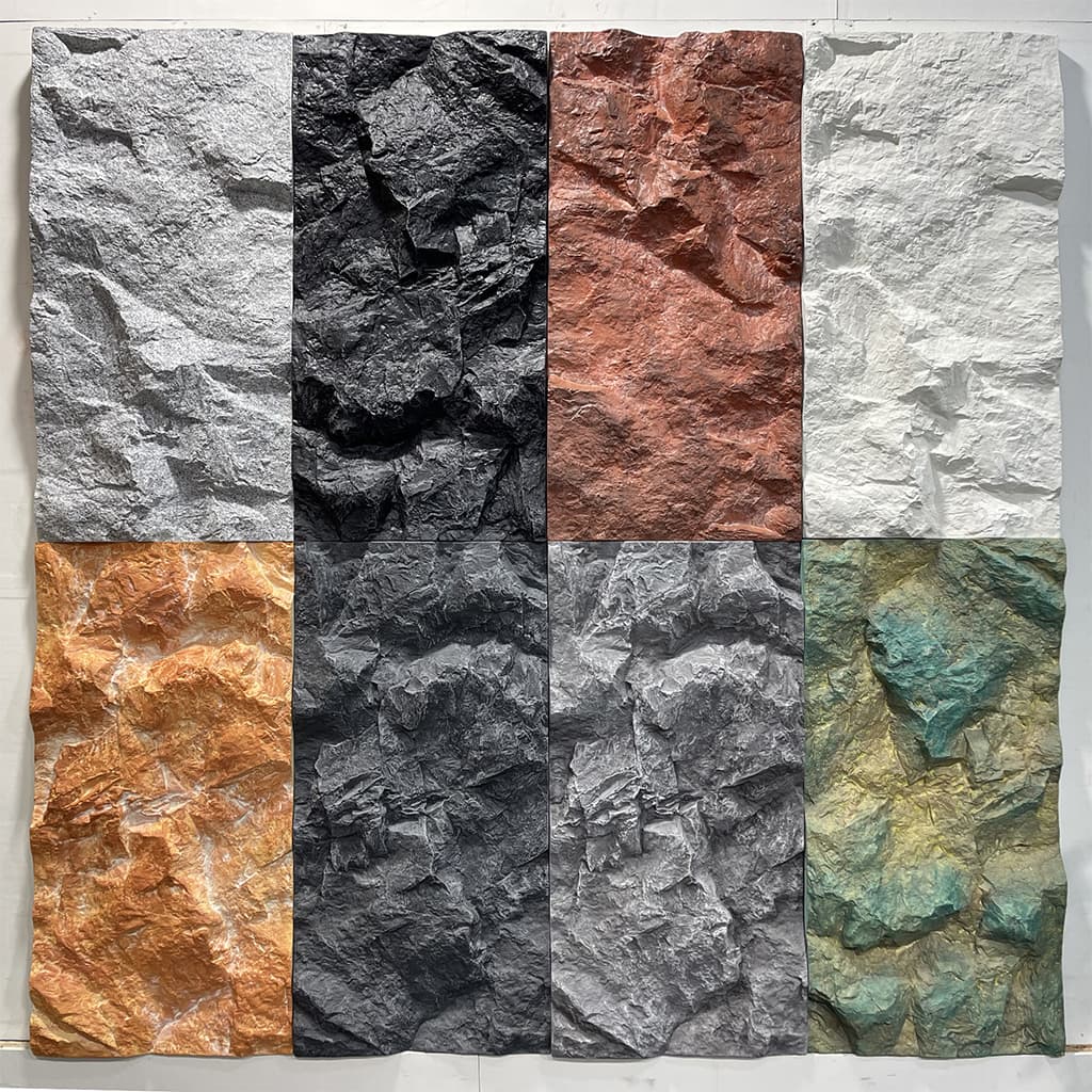 PU Rock Stone Panel | Artificial Mountain Rock Wall Cladding Panel