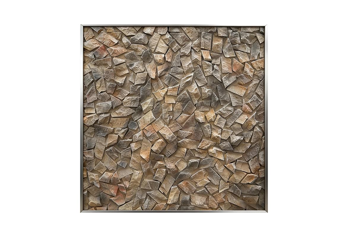 PU Gravel Slab Stone Wall Panel Pebble Texture Decorative Wall Cladding